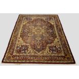 Attractive Agra carpet of Heriz design, north India, early 20th century, 12ft. 8in. x 9ft. 9in. 3.