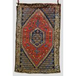 Mazlaghan rug, north west Persia, circa 1940s-50s, 6ft. 7in. x 4ft. 5in. 2.01m. x 1.35m. Overall