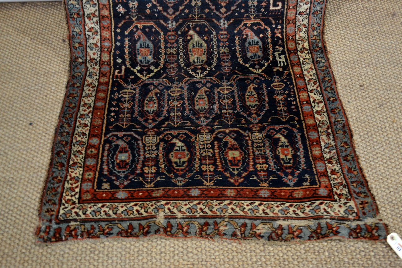 Kurdish ‘boteh’ runner, north west Persia, early 20th century, 11ft. 2in. x 2ft. 11in. 3.40m. x 0. - Image 4 of 5