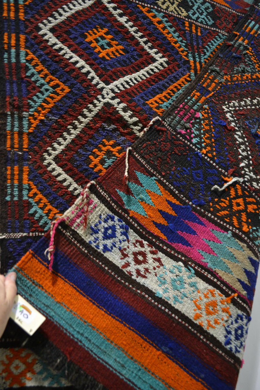 Eight Anatolian kelims, various brocading and embroidery techniques, all modern, the largest, - Image 7 of 25