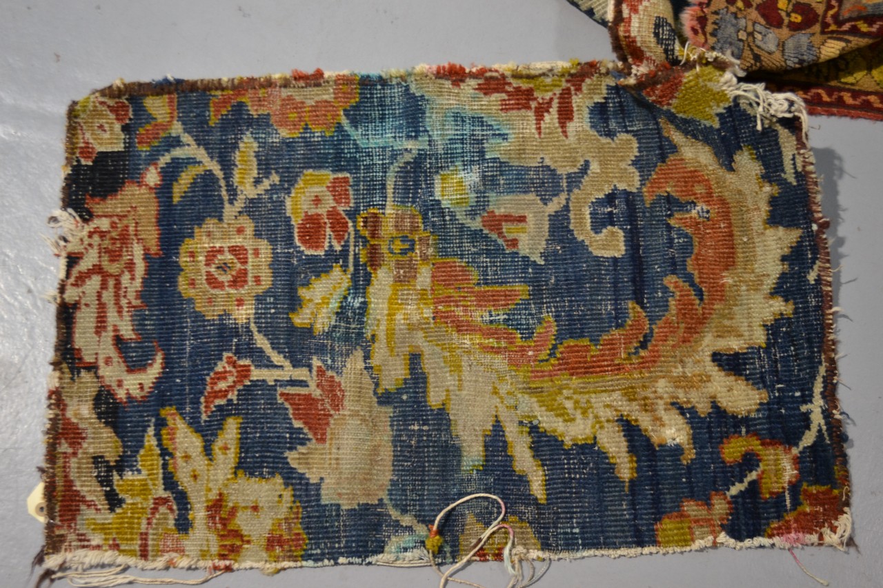 Anatolian kelim cushion, late 19th century, 2ft. 3in. x 1ft. 5in. 0.69m. x 0.43m. Some repairs. - Image 4 of 6