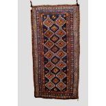 Luri long rug, Fars, south west Persia, circa 1930s, 8ft. 2in. x 4ft. 2in. 2.49m. x 1.27m.