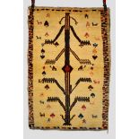 Fars ‘tree’ gabbeh, south west Persia, second half 20th century, 4ft. 5in. x 3ft. 1in. 1.35m. x 0.