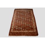 Yomut kepse gul Turkmen carpet, Turkmenistan, second half 19th century, 11ft. 1in. x 7ft. 3.38m. x