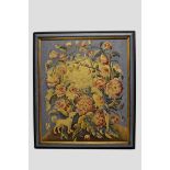 Aubusson tapestry panel, France, 19th century, 32in. x 27in. 82cm. x 69cm. Pale blue ground worked