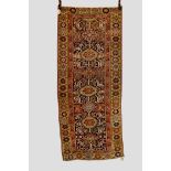 Kurdish rug, Sau’j Bulagh area, north west Persia, late 19th/early 20th century, 7ft. 4in. x 3ft.