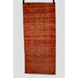 Gabbeh rug, Fars province, south west Persia, modern, 5ft. 9in. x 2ft. 7in. 1.75m. x 0.79m. Rich
