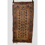 Three Baluchi rugs, Khorasan, north east Persia, late 19th/early 20th century, the first a prayer