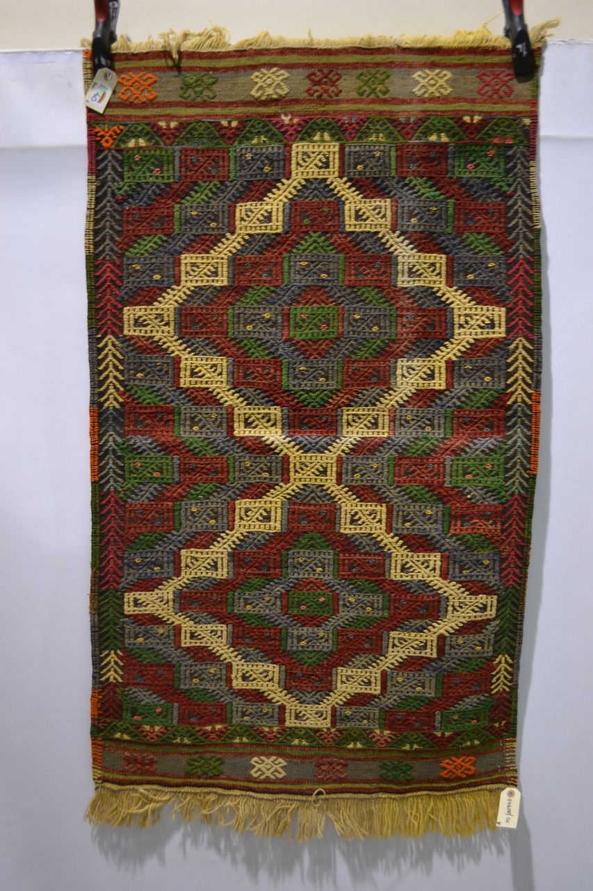 Eight Anatolian kelims, various brocading and embroidery techniques, all modern, the largest, - Image 11 of 25