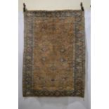 Good Anatolian silk rug, possibly Bursa, west Anatolia, early 20th century 5ft. 9in. x 4ft. 1.75m. x