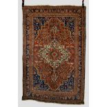 Attractive Saruk rug, north west Persia, about 1920s-30s, 6ft. 8in. x 4ft. 3in. 2.03m. x 1.30m.