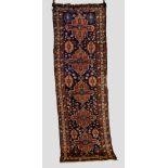 Hamadan runner, north west Persia, circa 1930s-40s, 9ft. 11in. x 3ft. 2in. 3.02m. x 0.97m. Some wear