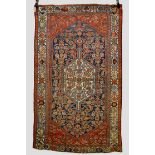 Malayer rug, north west Persia, circa 1930s-40s, 6ft. 10in. x 4ft. 2in. 2.08m. x 1.27m. Overall