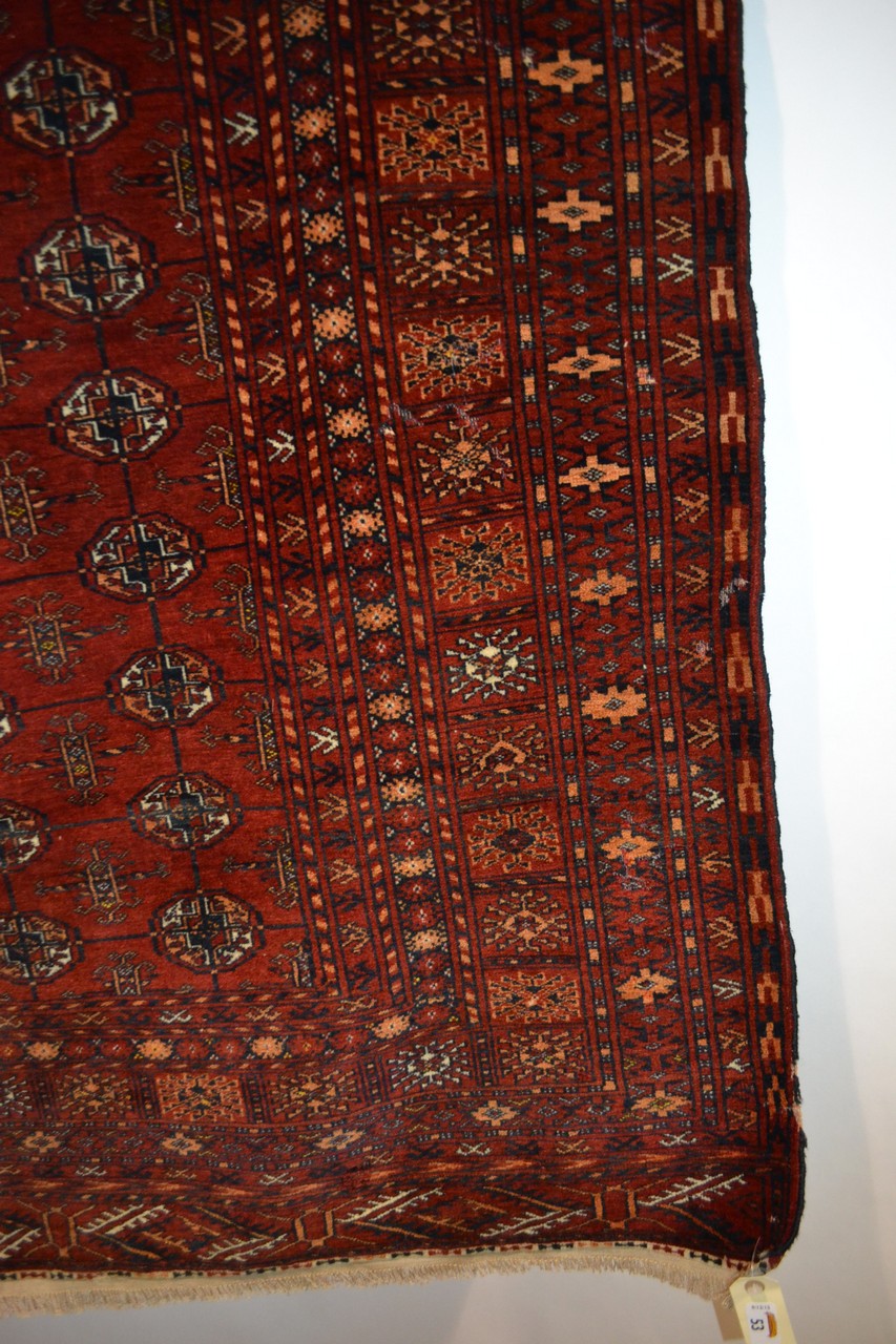 Finely woven Turkmen rug, Alti Bolaq, Andkhoy District, Faryab Province, northern Afghanistan, - Image 3 of 4