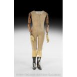 Continental Cloth-Covered Papier-Mache and Polychrome Wood Mannequin, fourth quarter 19th century,