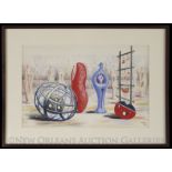 Henry Moore (British, 1898-1986), "Sculptural Objects 'A' Range", lithograph, signed and dated in