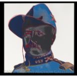 Andy Warhol (American, 1928-1987), "Teddy Roosevelt" from Cowboys and Indians, 1986, screenprint