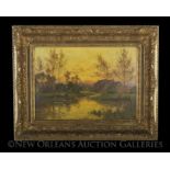 Albert-Gabriel Rigolot (French, 1862-1932), "Autumn Landscape", oil on canvas, signed "ARigolot"