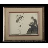 After Pablo Picasso (Spanish/French, 1881-1973), "Danseuse et Femmes", collotype, signed and dated