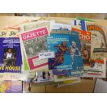 Box of progs, magazines, World Finals, booklets, Grand Prix and domestic, 1940’s onwards.