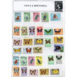 Thematics BUTTERFLIES a vast collection in a very large album –Colonial & Foreign A-Z, Mint/Used,