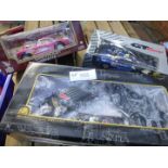 Large models – Brookfield – Coca Cola set, 57 Corvette, Mercedes CLK-GTR, all boxed (3).