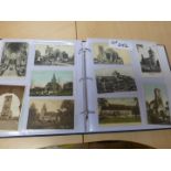 Nice album of churches all over the country incl local, almost 300 cards, some RP’s, all vintage.