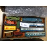 Hornby Railway ‘00’ includes wagons, coaches, locos, within a small case.