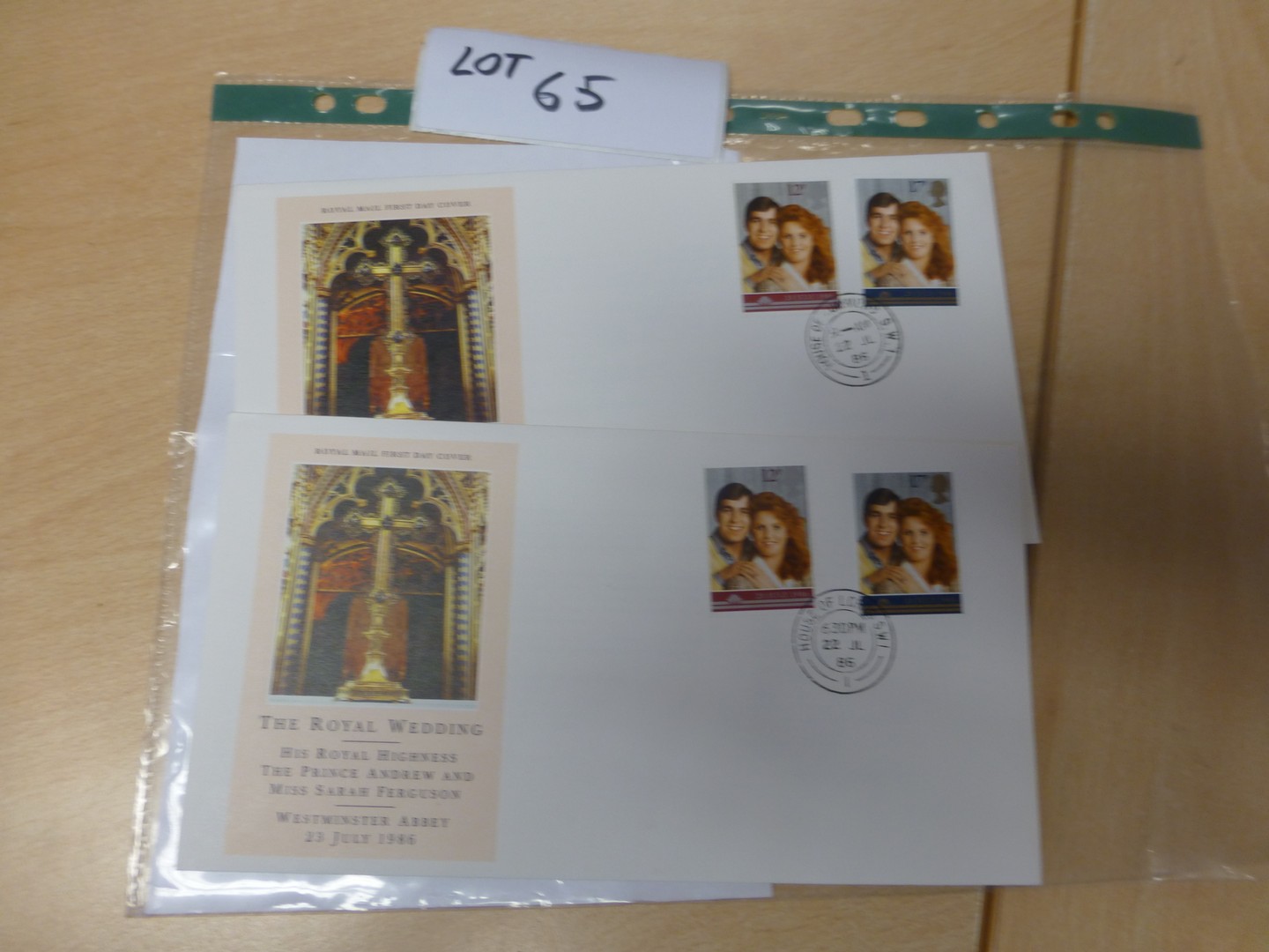 GB Royal Wedding & Prince Andrew/Sarah Ferguson 1986 – 2 covers with special postmarks 1: House of
