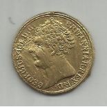 George III 1823 £2 coin worn, fair/good cond - ?