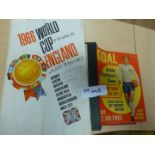 Goal magazines 1968 No. 2 onwards incl official binder and 1966 World Cup Finals advertising