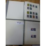 GB mint commems in 2 albums also includes some HV’s 1977-87 – date range 1975-1990 all hinged, FV £