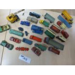 Dinky playworn good selection in various conditions and Supertoy 521 boxed but worn.