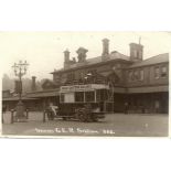 Ipswich Superb lot of 50 cards incl. 1914 RP of Motor Bus standing outside Ipswich railway