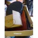 in a box containing various items connected in some way to the Postal System including letter and