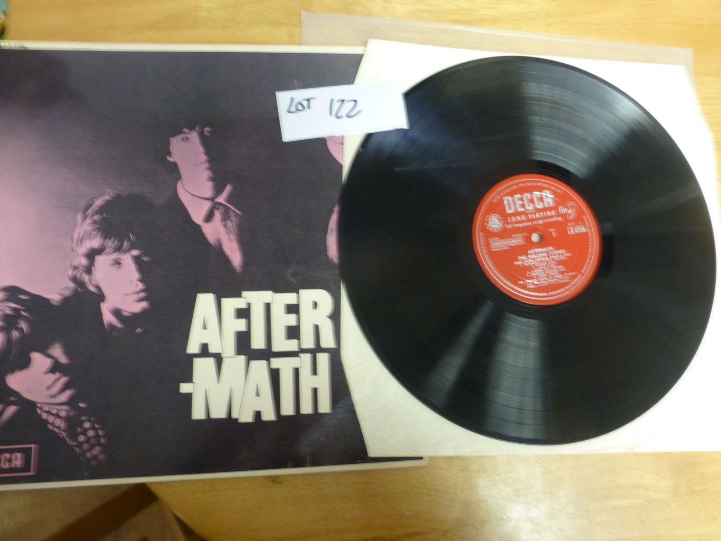 Rolling Stones ‘Aftermath’ UK 1966 LP, unboxed Decca label LK4786 mono, record exc, good spine, mild