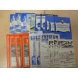First Division programmes 1957-60 incl Notts Forest (6), Leicester (7), Blackpool, Everton etc (