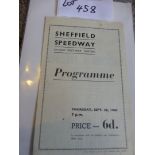 Sheffield – Lancs v Yorks 20.9.45 8 page prog, rare season.