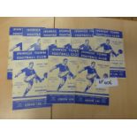 Pack of 9 1950’s Ipswich home programmes (incl Res v Bristol Rovers).