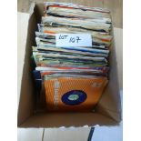 An eclectic mix of 97 7” singles, mainly 60’s – 80’s, some rare, conditions vary but appear to be