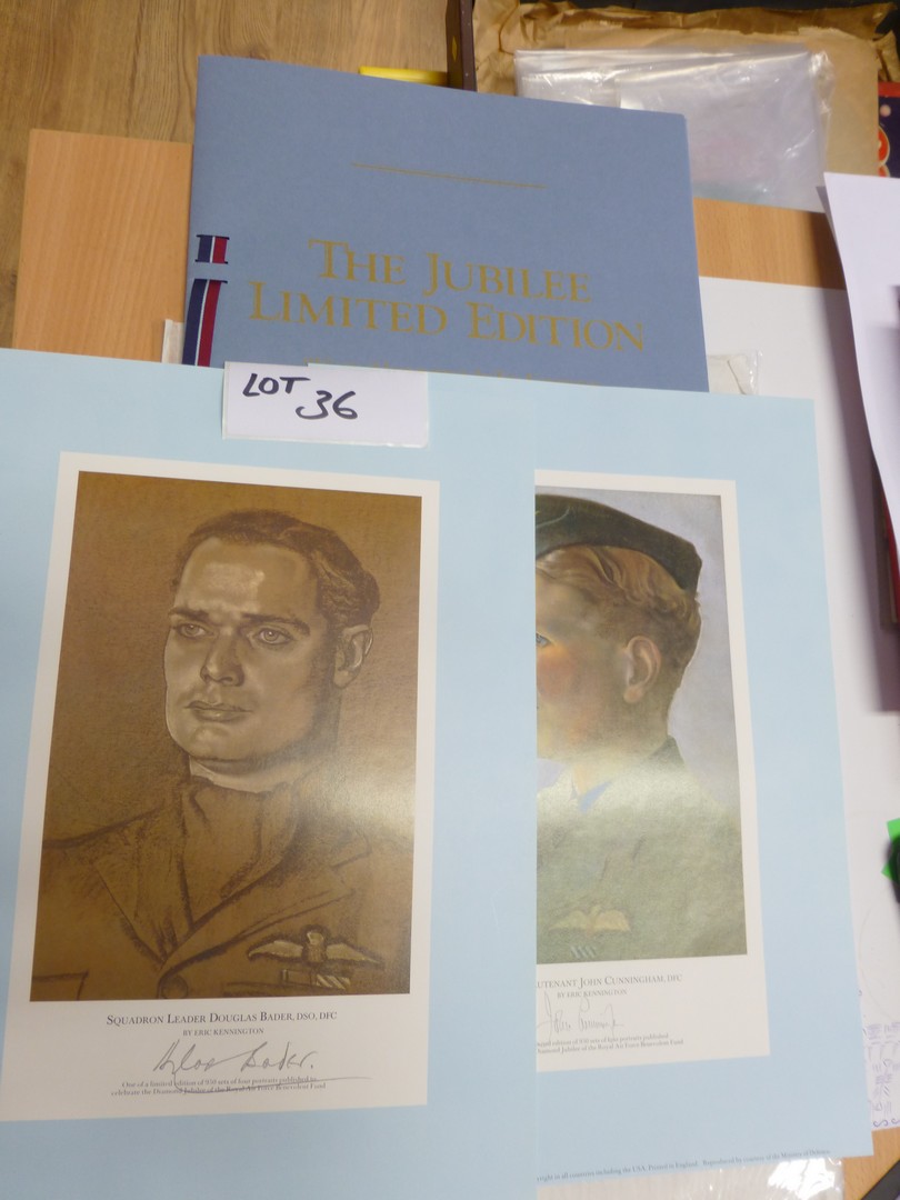 The Jubilee Limited Edition – Diamond Jubilee of RAF Benevolent Fund, portrait prints signed by