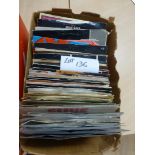 Box of singles approx 70/80 along with half box of CD’s, approx 60.