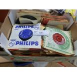 Boxes of 7” 45 singles 150 approx incl Beatles, Rolling Stones, Shadows, big mix of artists,