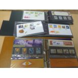 GB Presentation Packs and FDC’s in 3 albums – good lot, 1980’s/90’s, face value £90+.