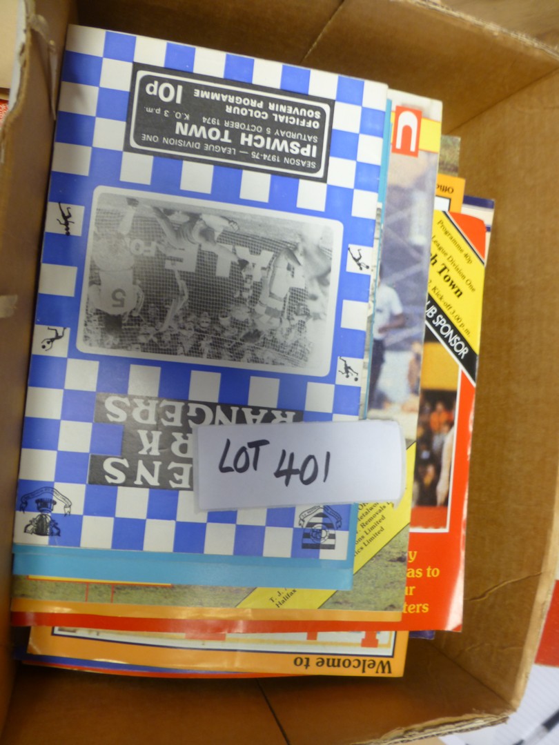 Box of approx 100 Ipswich aways from the ‘70’s.