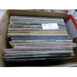 Box of albums, various mixed collection, incl Squeeze, ELO etc, 40+ albums, good/vgc.