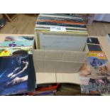 Large box of LP’s, good mixture, good/vg, 50+ incl Talking Heads, Mitchell, ELO etc.