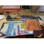 Large box of LP’s approx 40, good/vgc, incl Rolling Stones, Beatles, Hooker, Hopkins, Harrison,