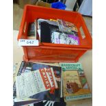 Large crate of ephemera – magazines, papers, books, theatre progs, 1900’s onwards.