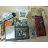 War/Military items – ration books, cards, photos, card games, maps etc.